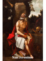 St. Hieronymus Plastifizierter Abdruck. 5x7,5cm