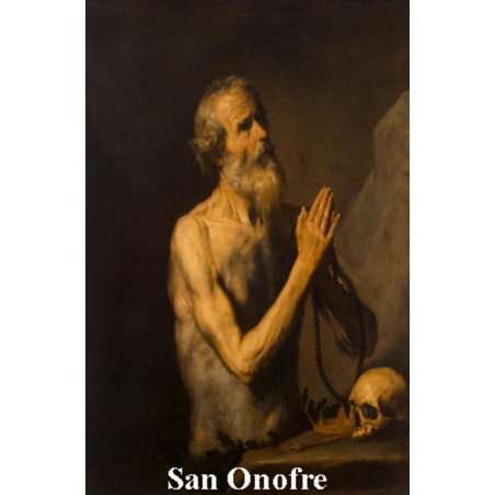 San Onofre Plastifizierter Abdruck. 5x7,5cm