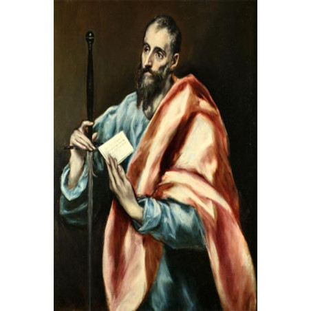 St. Paulus Plastifizierter Abdruck. 5x7,5cm