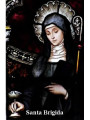 Plastifizierter Abdruck von Santa Brigida, 5x7,5cm.