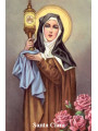 Plastifizierter Abdruck von Santa Clara, 5x7,5cm.