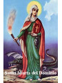 Plastifizierte Briefmarke Heilige Martha der Domäne, 5x7,5cm.