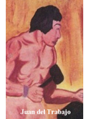 Johannes des Arbeits Plastifizierter Abdruck, 5x7,5cm.