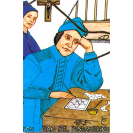 Johannes des Denkens Plastifizierter Abdruck 5x7,5cm.