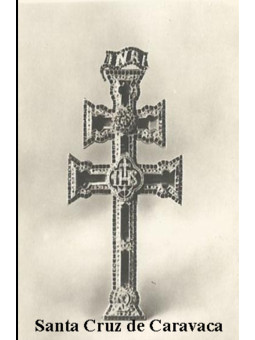 Santa Cruz de Caravaca Plastifizierter Abdruck. 5x7,5cm