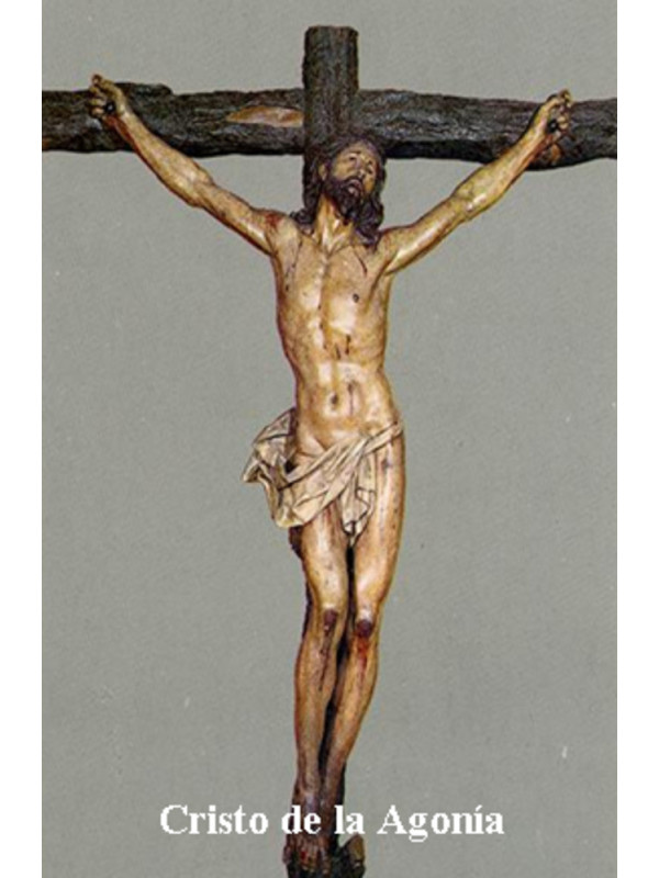 Christus in der Agonie Plastifizierter Abdruck, 5x7,5cm.