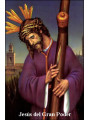 Plastifizierter Abdruck Jesús del Große Kraft. 5x7,5cm