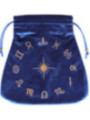 Blaues Samttäschchen Blaues Samttäschchen zur Aufbewahrung der Tarot-Zeichen 21x21cm