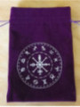 Lila Astrologische Zeichen Tarot-Tasche 18cm X 13cm