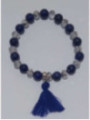 Kamel-Jaspis Mineralien-Armband mit Quaste