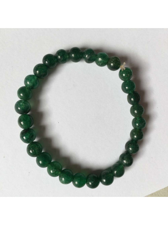 Elastisches Armband weißer Quarz