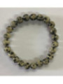 Elastisches Dalmata-Jaspis Armband