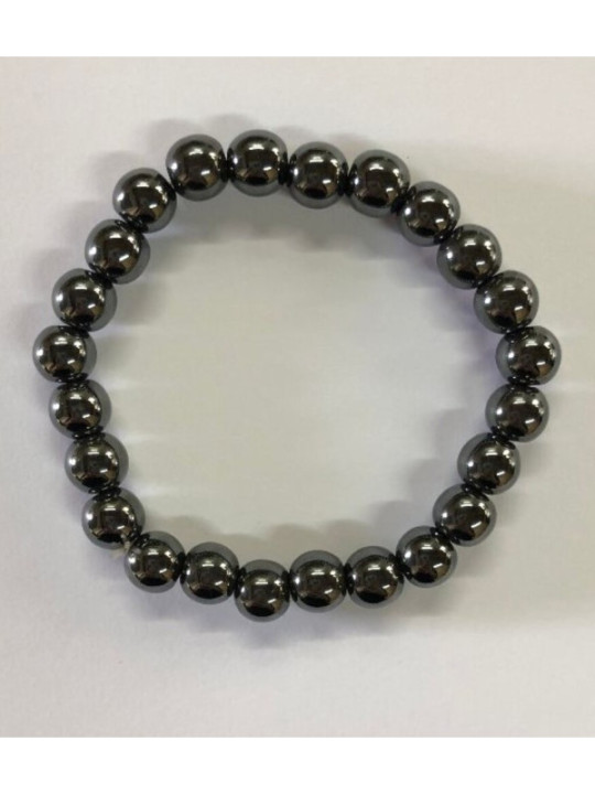 Elastisches Hämatit Armband