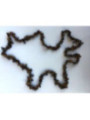 Tigerauge Mineralien-Chip Halskette 100cm