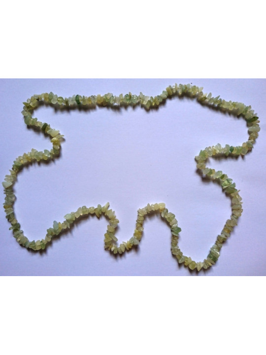 Jade Mineralien-Chip Halskette 90cm
