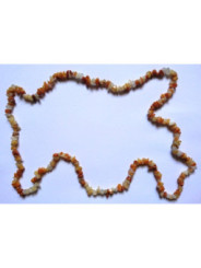 Gelbe Jaspis Mineralien-Chip Halskette 90cm