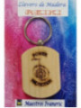Schlüsselanhänger aus Holz mit Reiki-Symbol