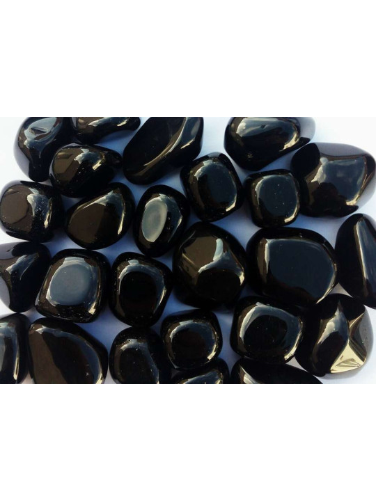 Kieselsteine Schwarzer Obsidian Medium 2,5cm bis 3,5cm