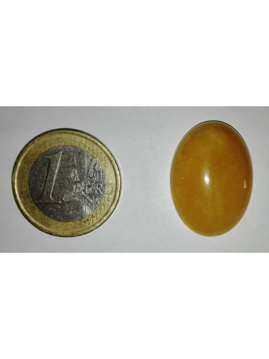 Naturstein Oval Gelb Jaspis