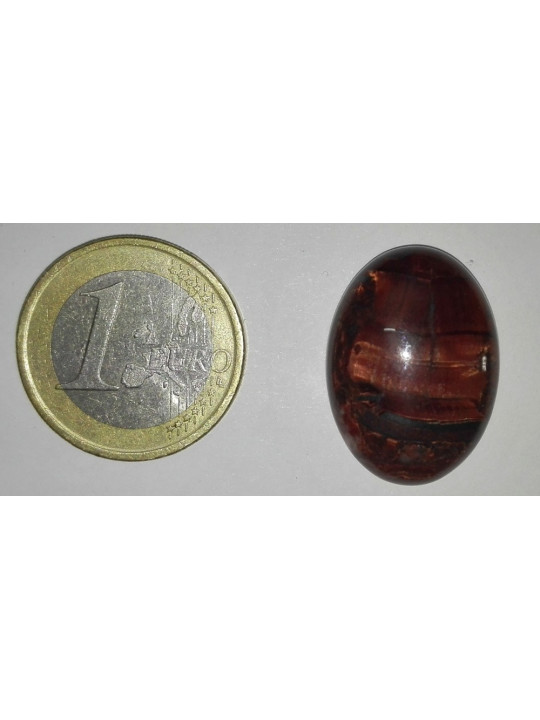 Naturstein Oval Rotes Tigerauge