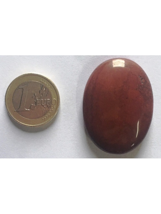 Naturstein Oval Roter Jaspis 3,5cm bis 4,5cm