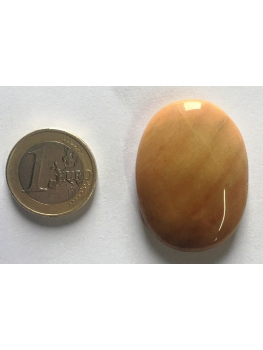 Naturstein Oval Gelber Jaspis 3,5cm bis 4,5cm