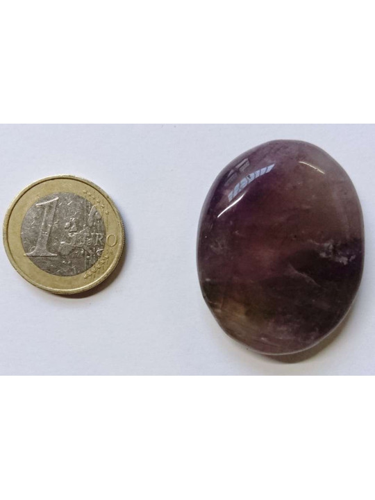 Naturstein Oval Lila Fluorit 3,5cm bis 4,5cm