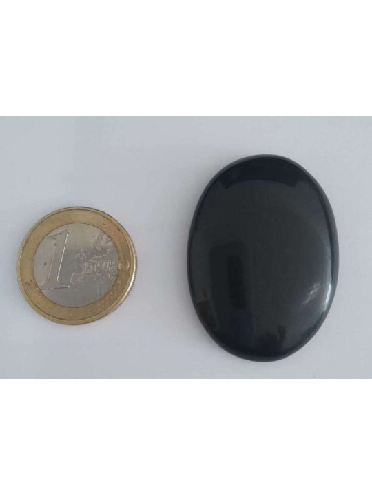 Naturstein Oval Schwarzer Achat 3,5cm bis 4,5cm