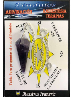 Pendel Amethyst Facettiertes Mineral 3cm bis 4cm. Klasse B. Undefinierte Spitze.