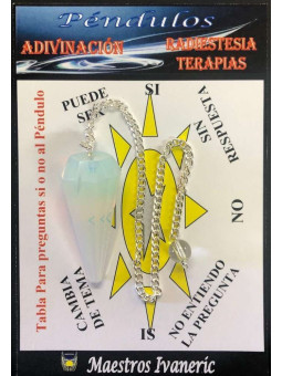 Pendel Opalit Facettiertes Mineral 3cm bis 4 cm. Klasse B. Spitze undefiniert.