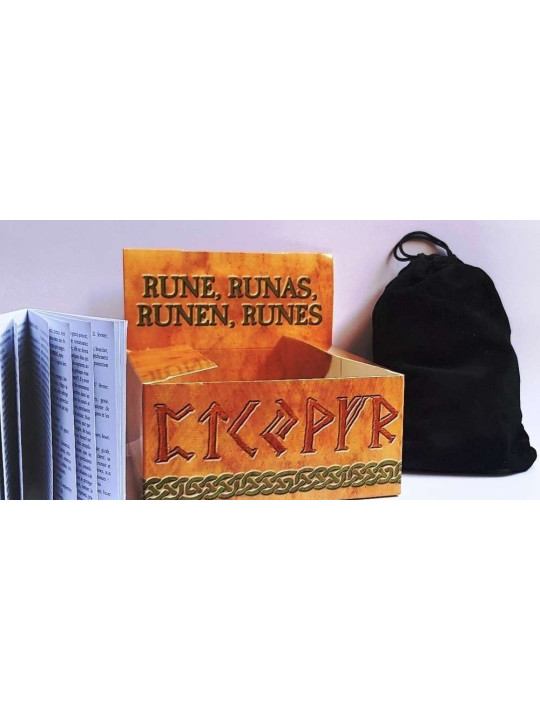 Runen Amethyst, inkl Anleitung, Etui und Tasche