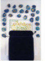 Runen Blauer Achat mit Antelina-Tasche und Anleitungsheft