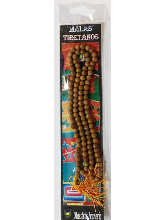 Tibetische Mala, 108 Gelber Jaspis-Perlen 60cm