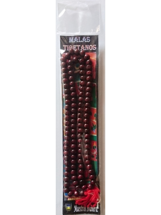 Tibetische Mala, 108 Holzperlen 60cm