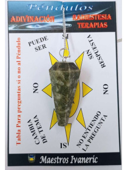 Pendel Kräuterjaspis Facettiertes Mineral 3cm bis 4cm