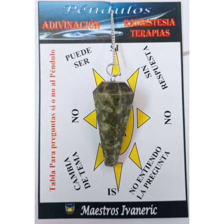 Pendel Kräuterjaspis Facettiertes Mineral 3cm bis 4cm