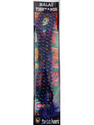 Tibetische Mala, 108 Lapizlazuli-Perlen 60cm