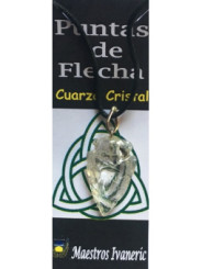 Pfeilspitze Quarz Kristall Mineral Anhänger 3cm