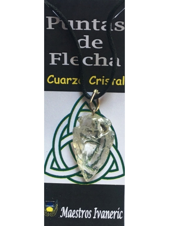 Pfeilspitze Quarz Kristall Mineral Anhänger 3cm