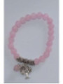 Armband Rosenquarz Mineral mit Lebensbaum