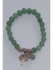Armband Grünes Aventurin Mineral mit Lebensbaum