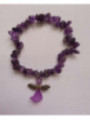 Armband Amethyst Mineral-Chip mit Engel