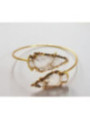 Goldenes Armband Pfeilspitze Transparentes Quarz-Mineral
