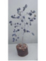 Mineralbaum 7 Chakren mit Naturholzsockel
