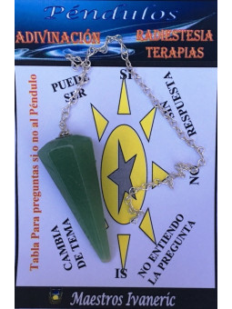 2 bis 3 cm Grüner Quarz Mineral Pendel