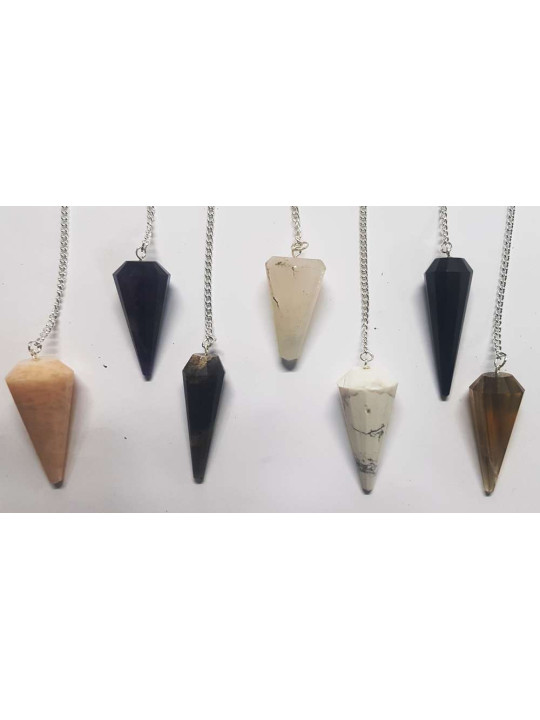 Kauf von 5 Einheiten Pendel Mineral unetikettierte, sortierte 3cm bis 4cm