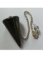 3 bis 4cm Schwarzer Achat Mineral Pendel