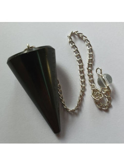 3 bis 4cm Schwarzer Achat Mineral Pendel