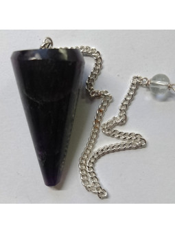 3,5 bis 4,5cm Amethyst Mineral Pendel