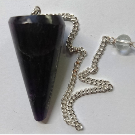 3,5 bis 4,5cm Amethyst Mineral Pendel